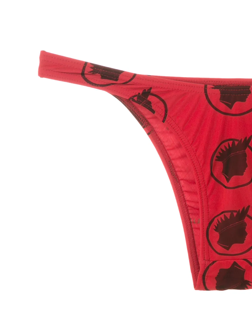 Amir Slama Ndio Print Bikini Set Red Farfetch