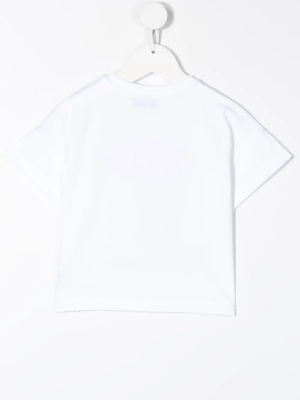 фото Moschino kids футболка с принтом и гравировкой на пуговицах