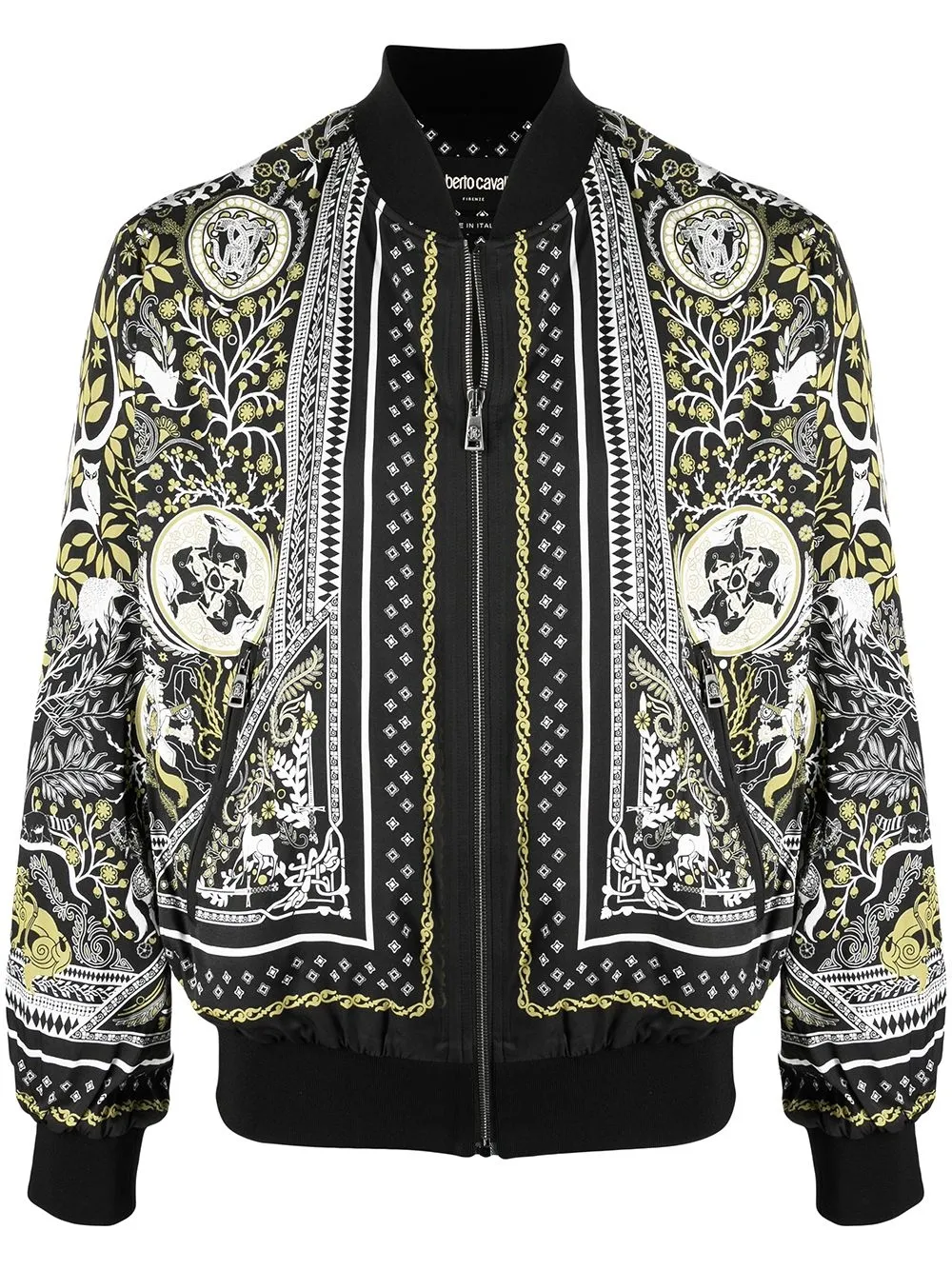 фото Roberto cavalli курта-бомбер с принтом oniric scarf