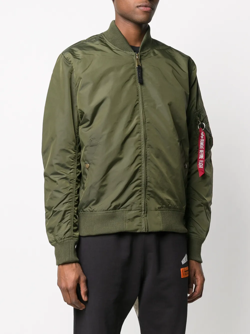 фото Alpha industries бомбер на молнии