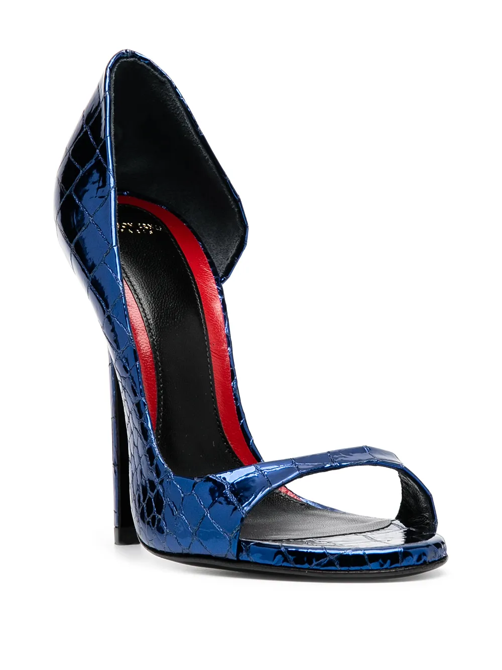 фото Maison ernest туфли с тиснением под крокодила и открытым носком