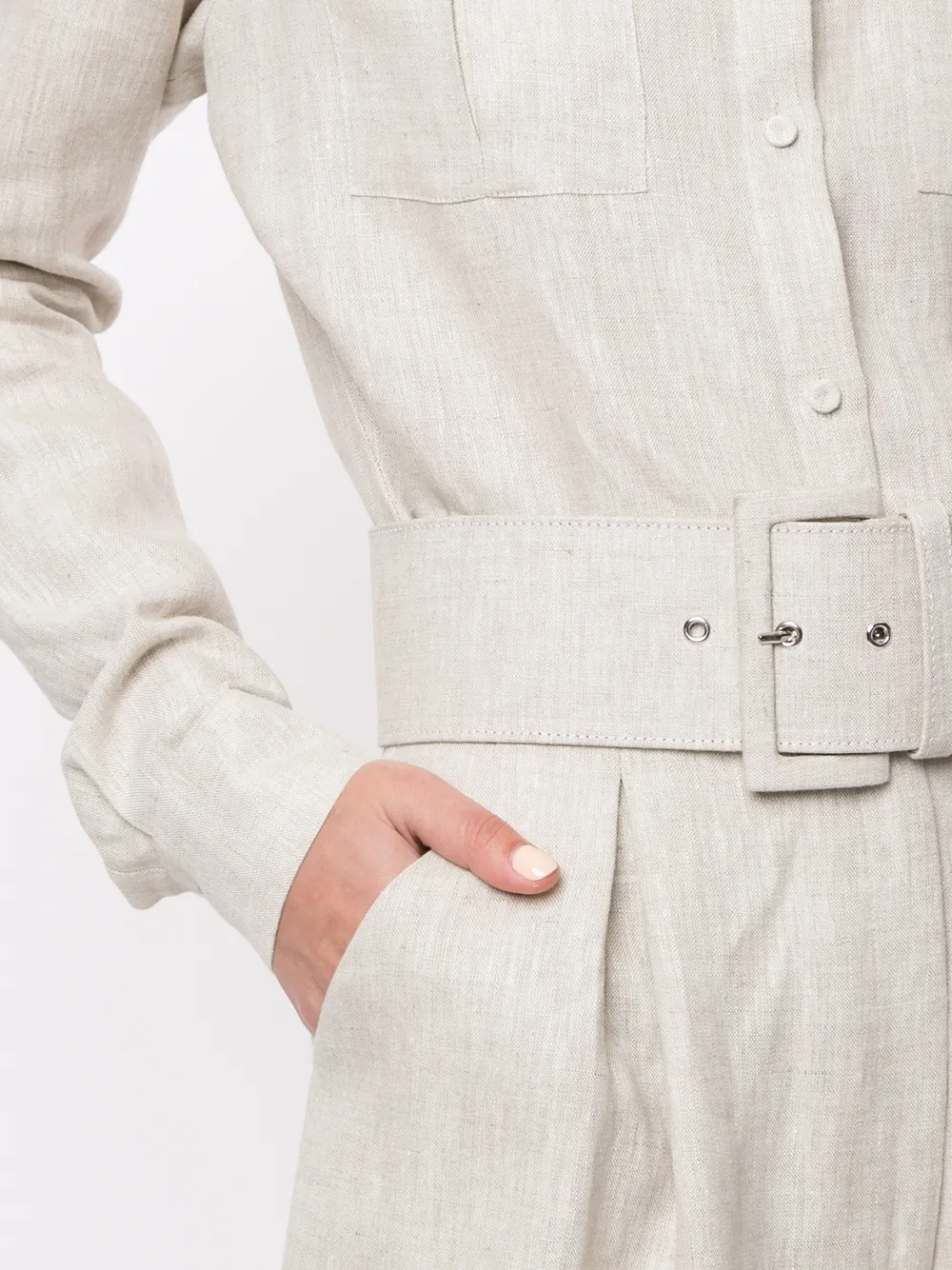 фото Andres otalora комбинезон широкого кроя с поясом