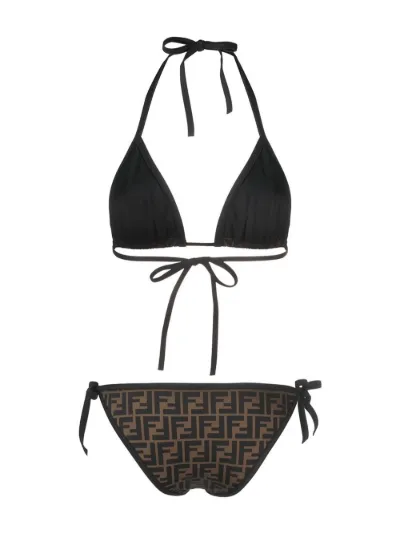 FF Print Triangle Bikini Fendi Eraldo