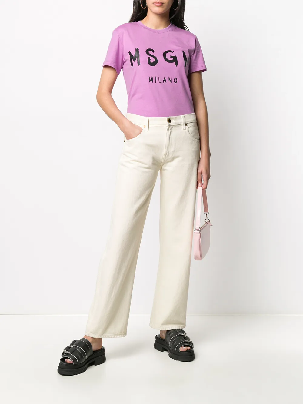 фото Msgm футболка с логотипом