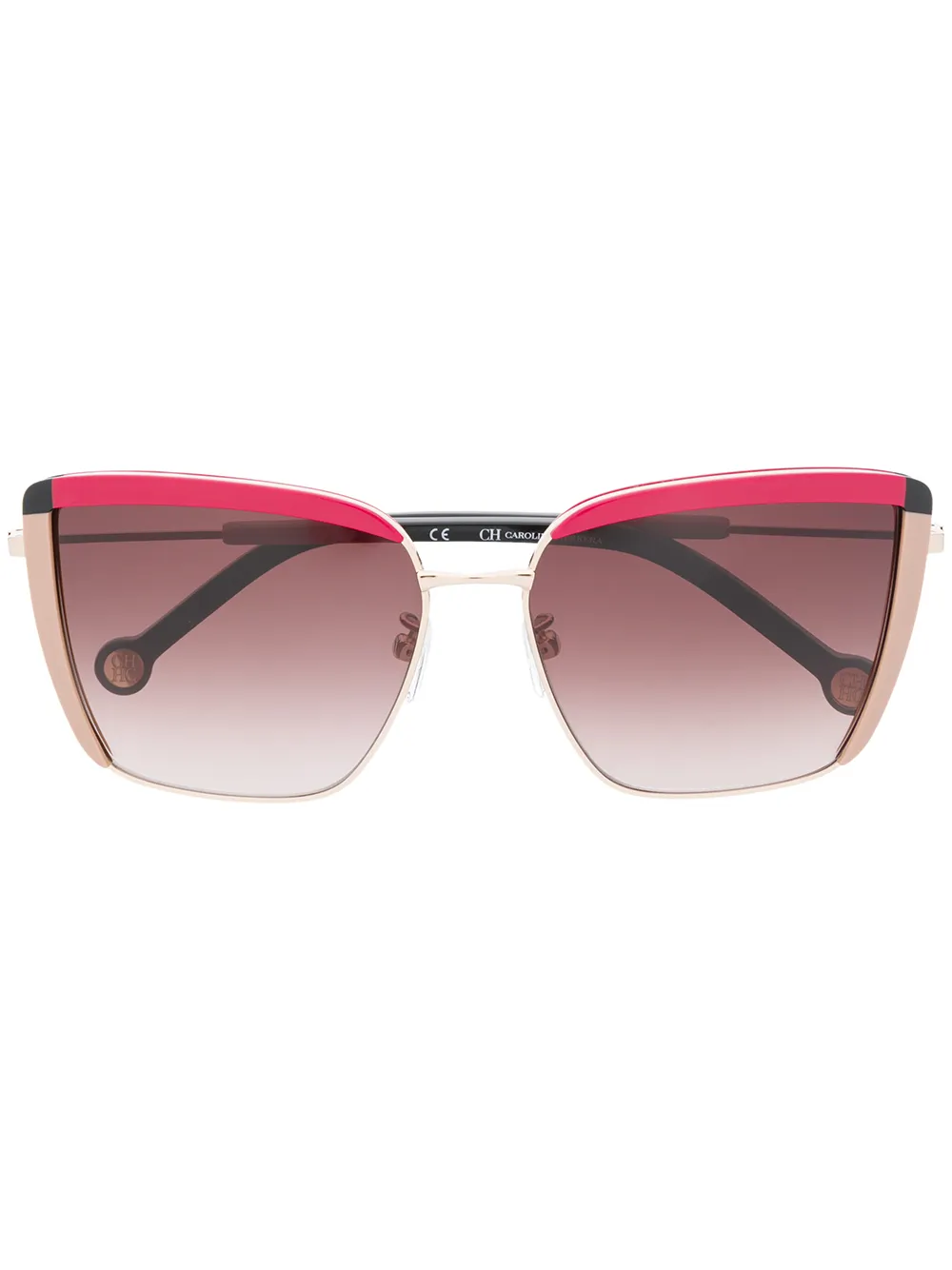 фото Ch carolina herrera солнцезащитные очки в массивной оправе с логотипом