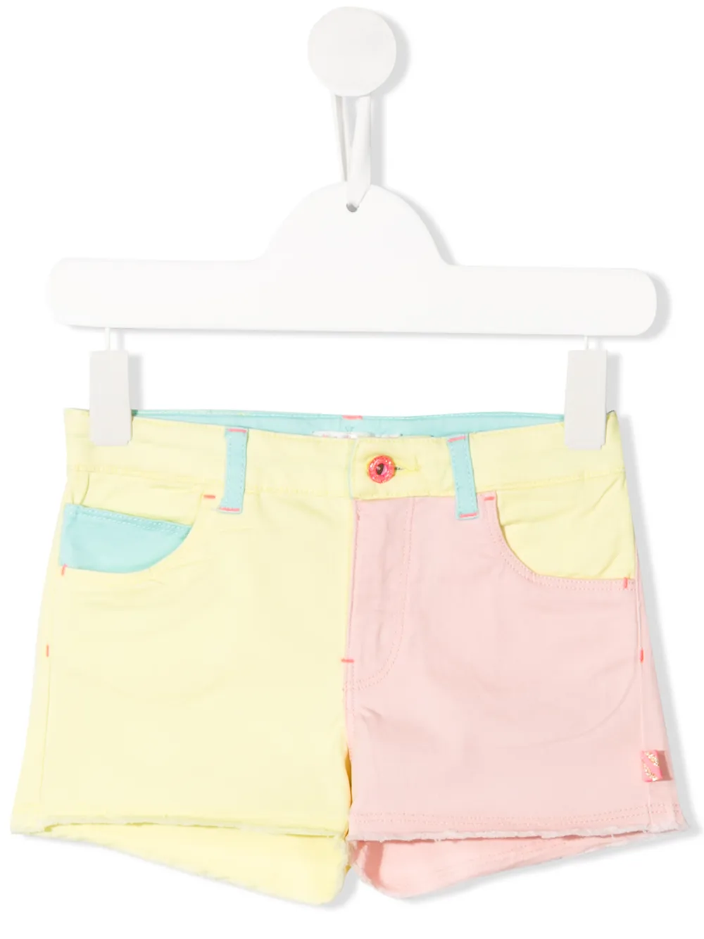 фото Billieblush джинсовые шорты в стиле колор-блок