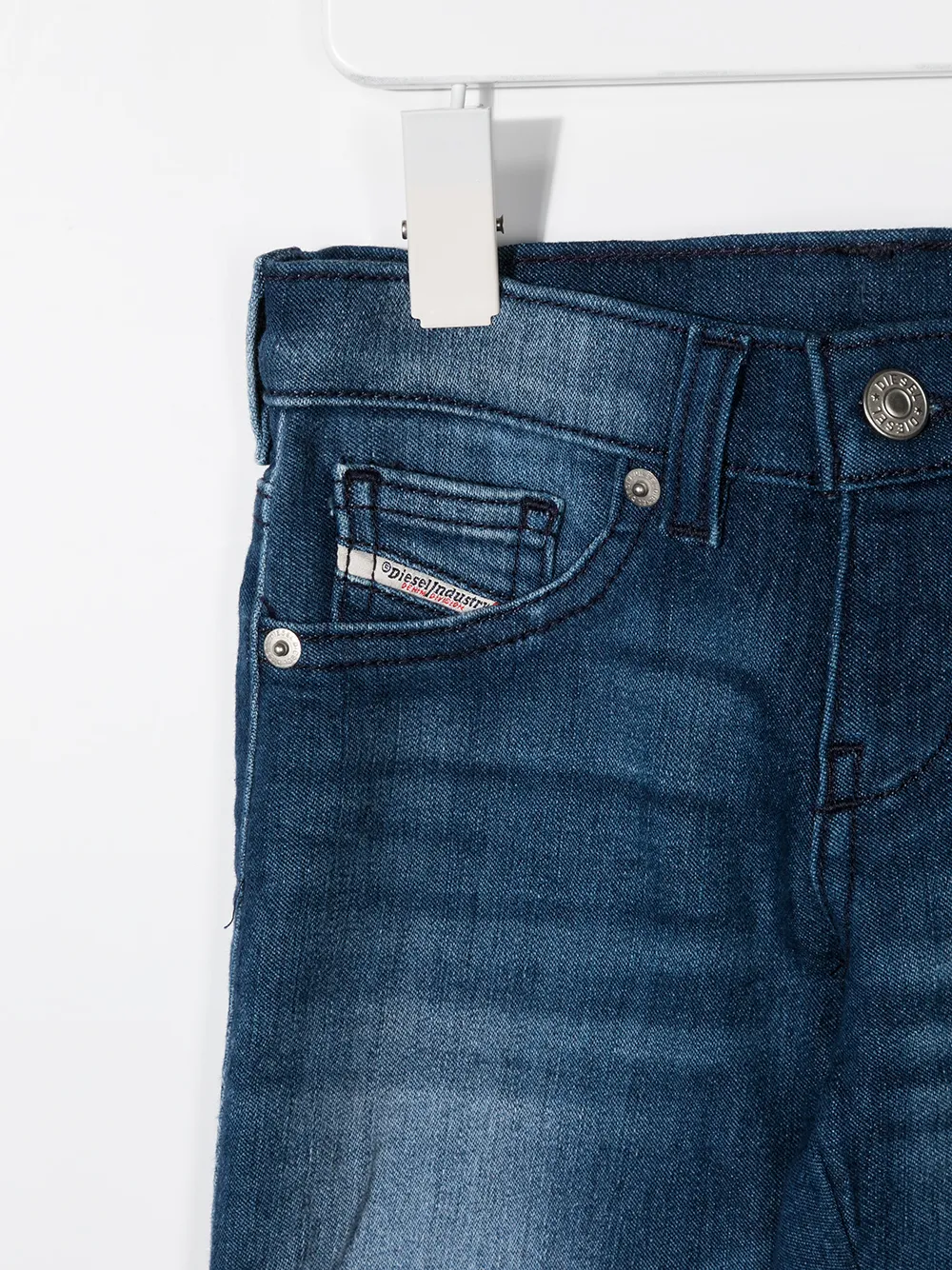 фото Diesel kids джинсы с эффектом потертости