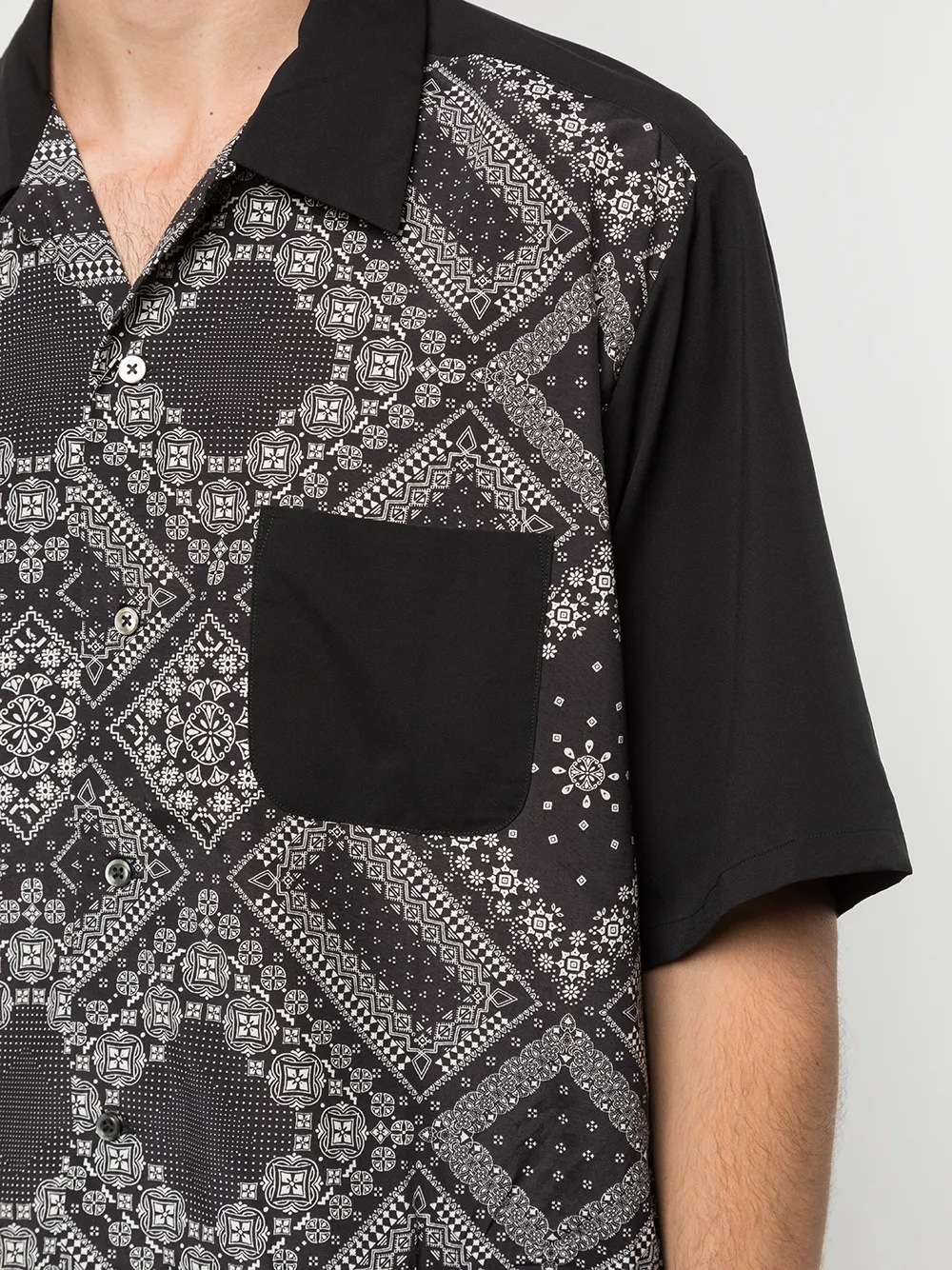 фото Sophnet. рубашка mix aloha с короткими рукавами и узором