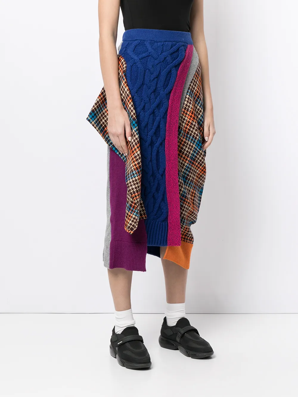 фото Enföld юбка асимметричного кроя со вставками