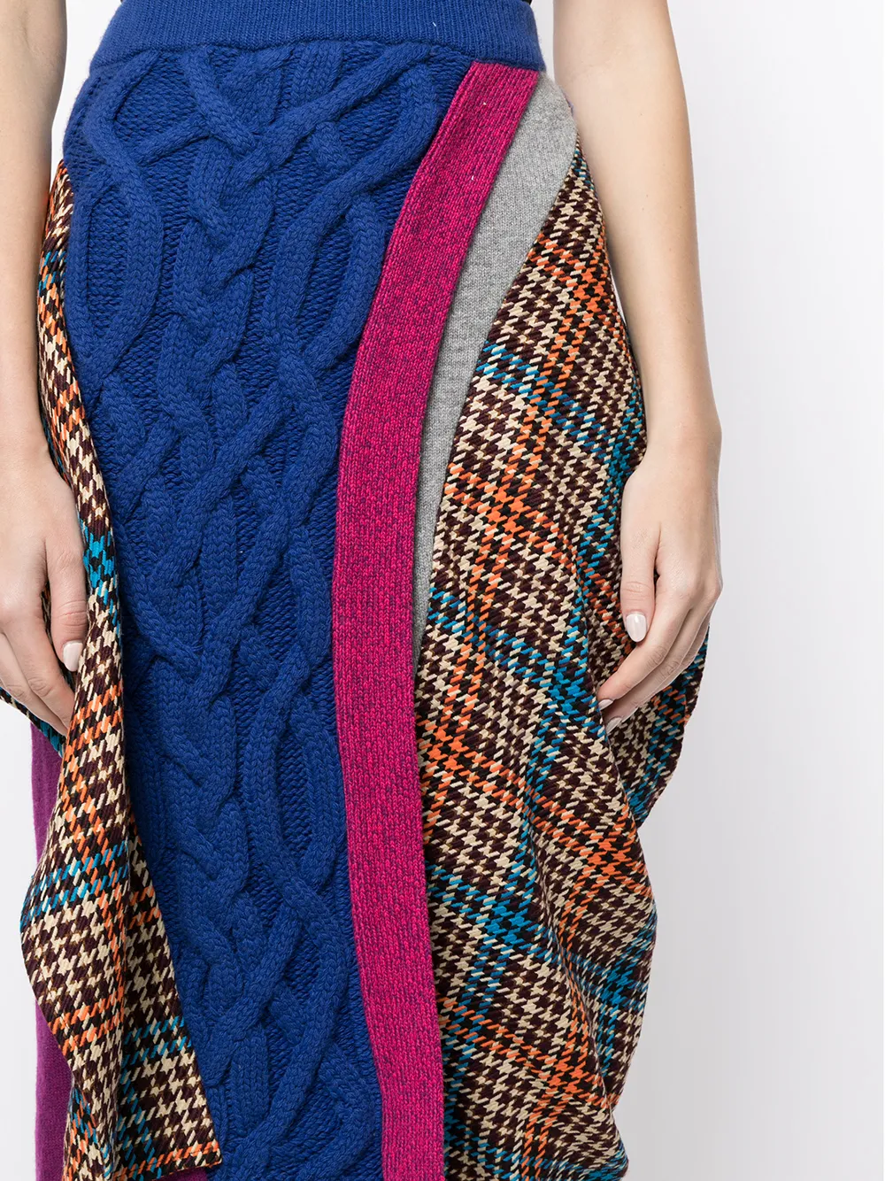 фото Enföld юбка асимметричного кроя со вставками