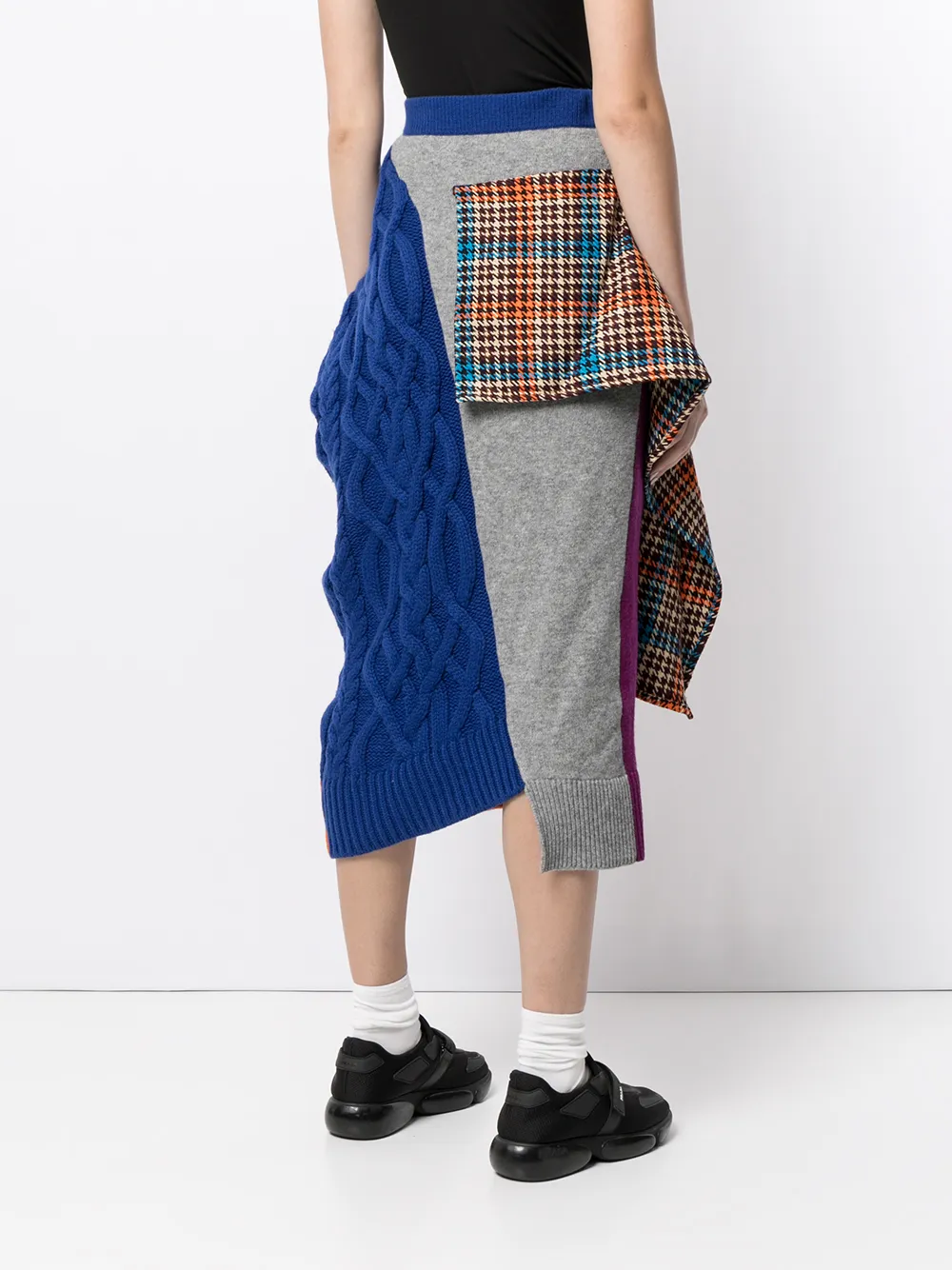 фото Enföld юбка асимметричного кроя со вставками