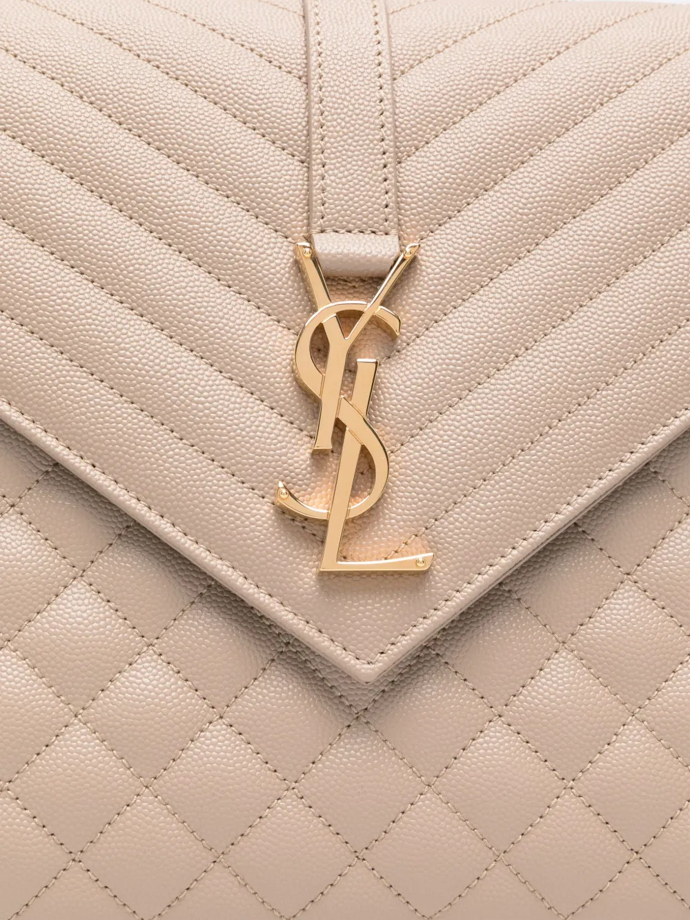 Saint Laurent Envelope Shoulder Bag Neutrals Farfetch