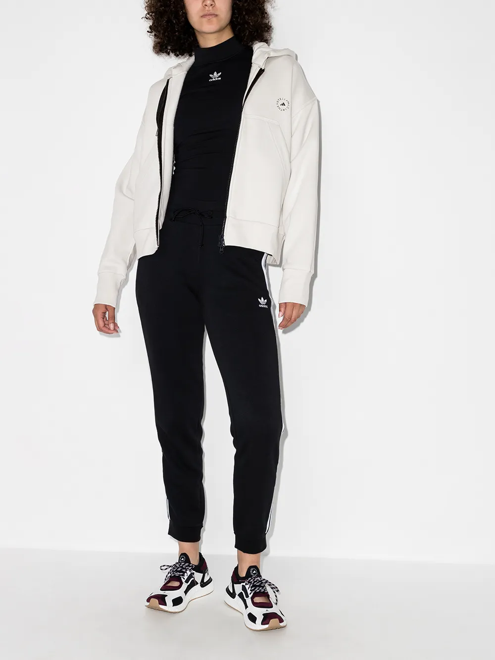 фото Adidas by stella mccartney укороченное худи оверсайз с кулиской