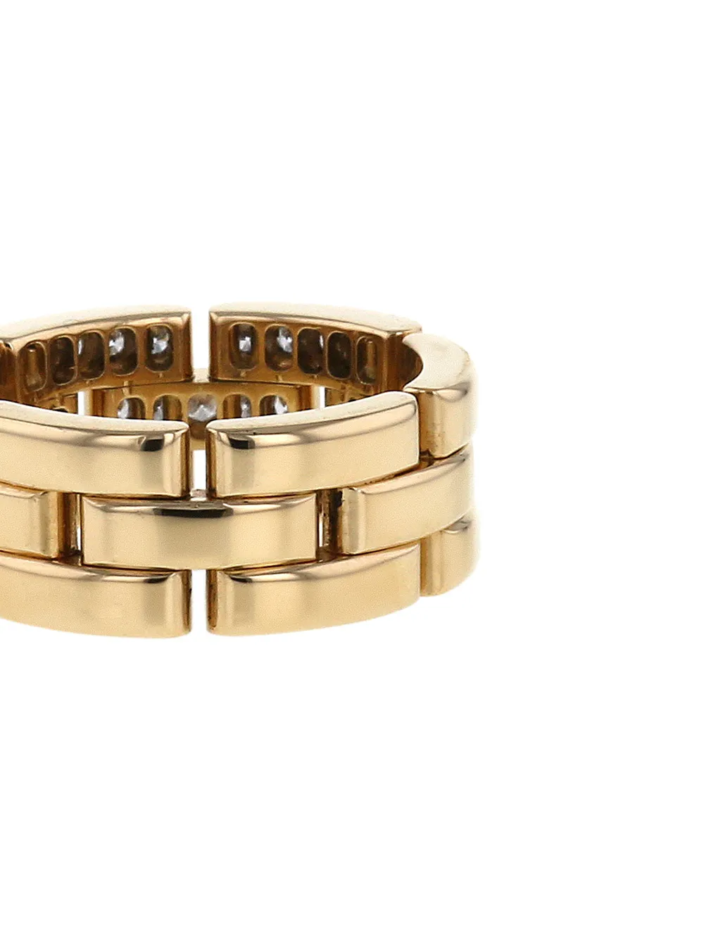 фото Cartier кольцо maillon panthère из желтого золота с бриллиантами pre-owned