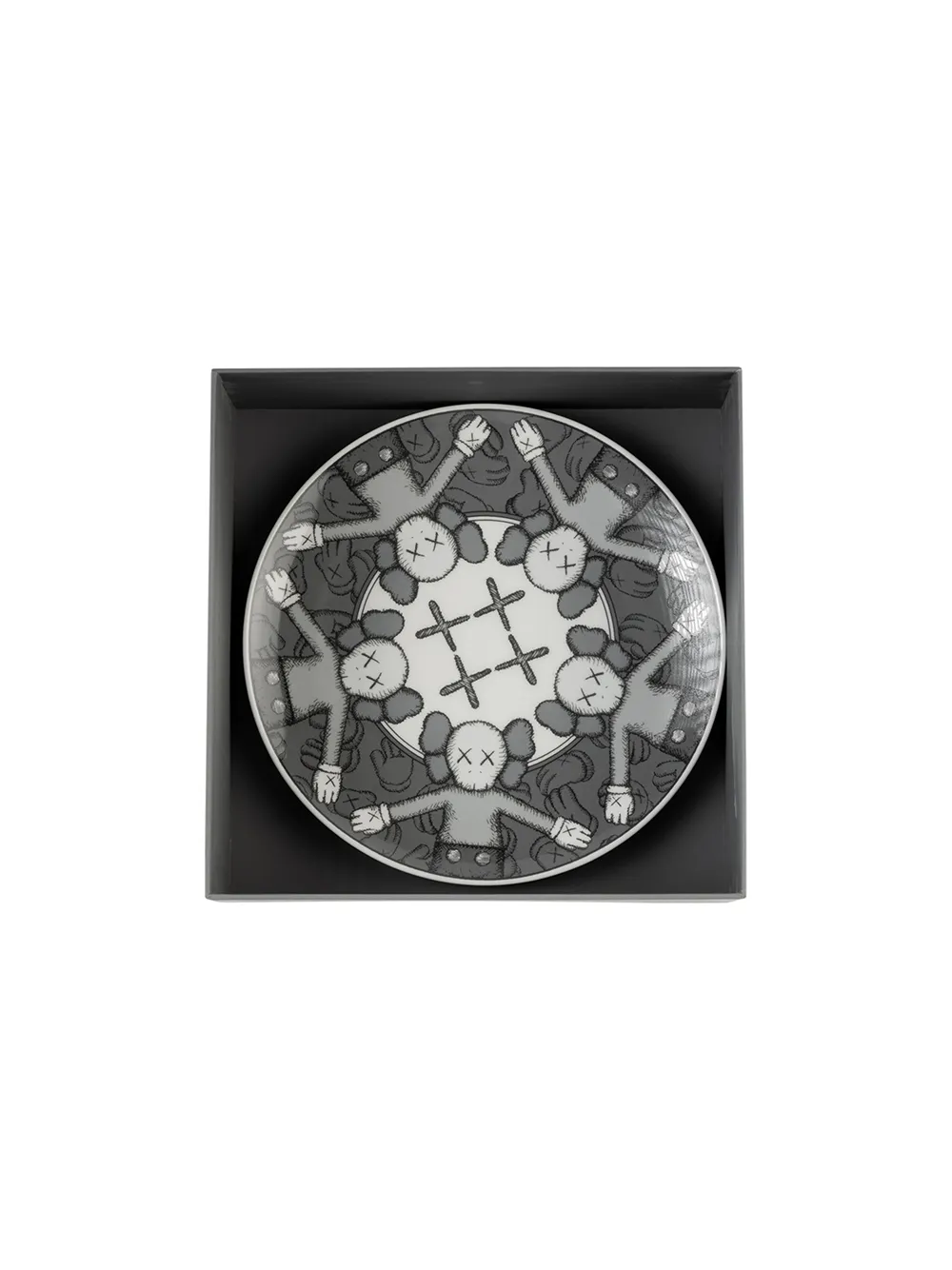 фото Kaws набор из четырех керамических тарелок