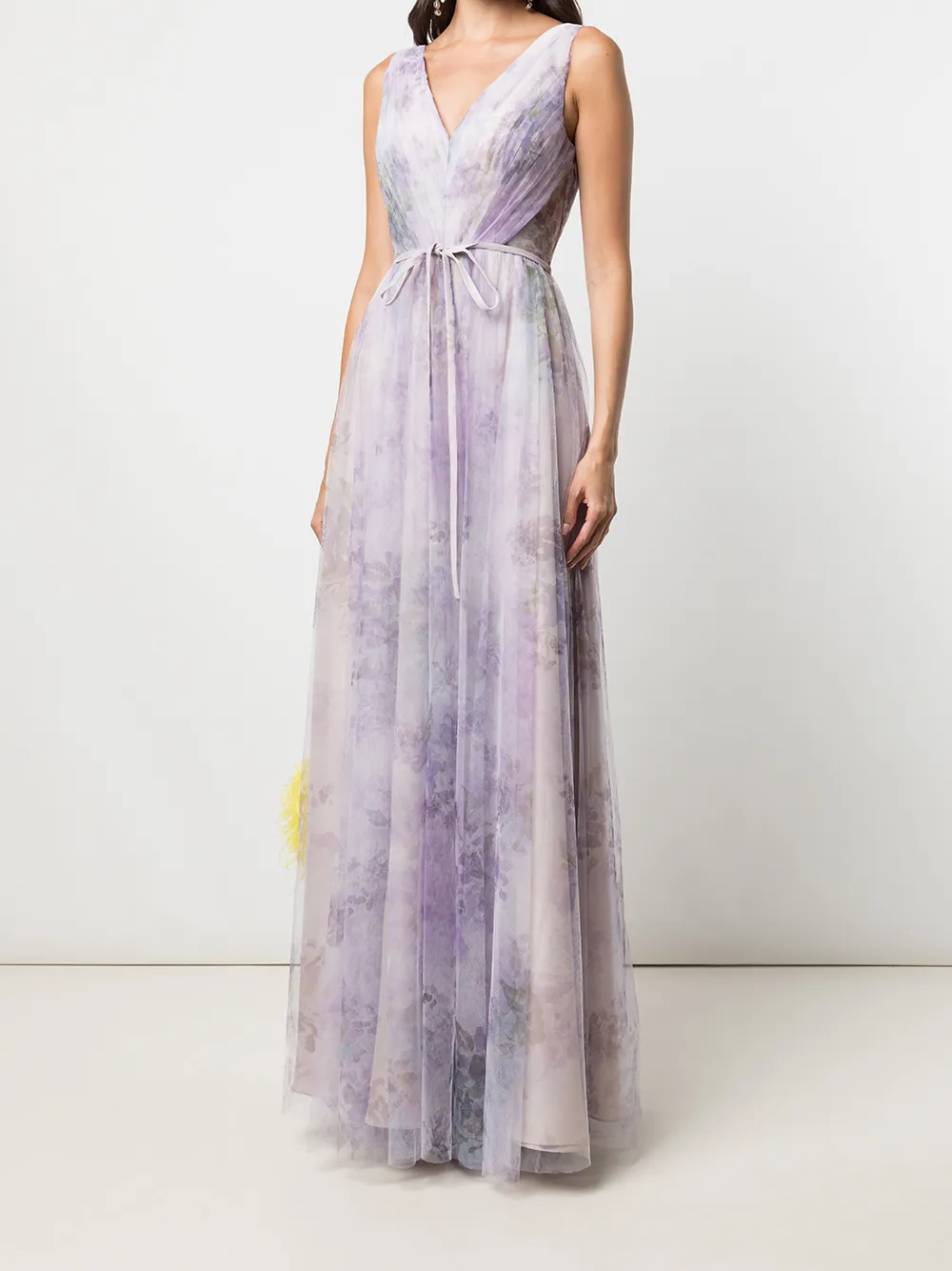 фото Marchesa notte bridesmaids платье sora с цветочным принтом