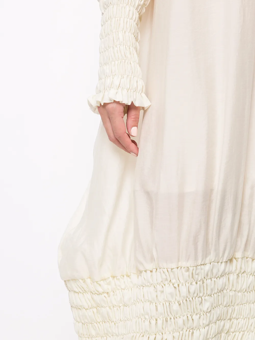 фото Peng tai платье с высоким воротником и сборками