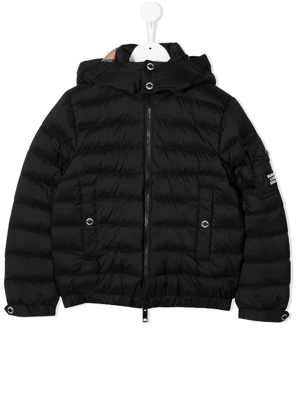 Burberry Kids пуховик с капюшоном 8029299