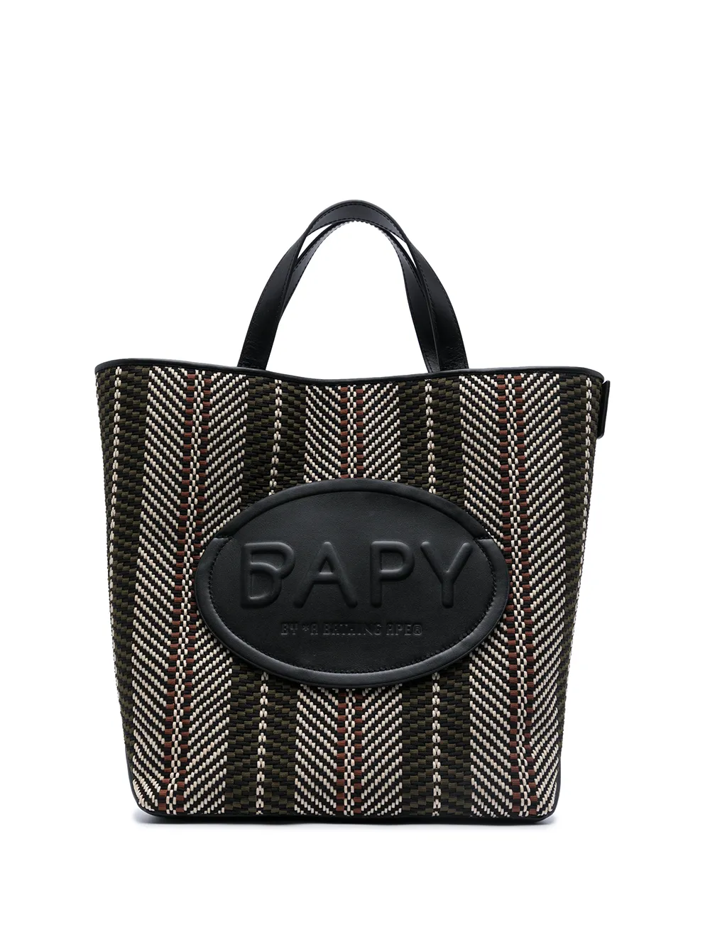 фото Bapy by *a bathing ape® сумка-тоут с нашивкой-логотипом