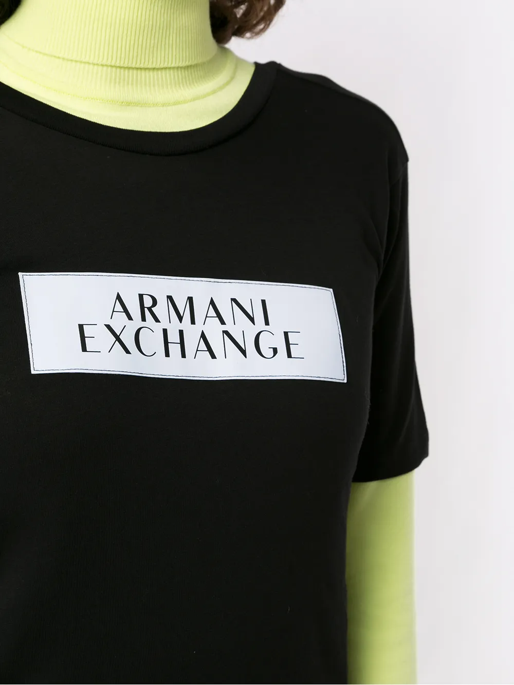 фото Armani exchange платье-футболка с логотипом