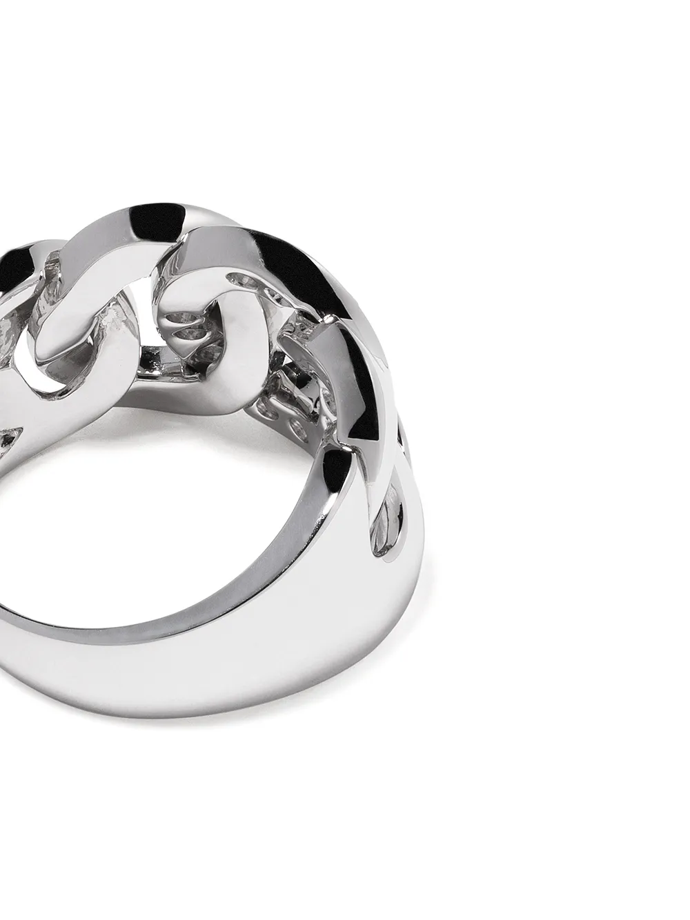 фото Leo pizzo кольцо groumette из белого золота с бриллиантами