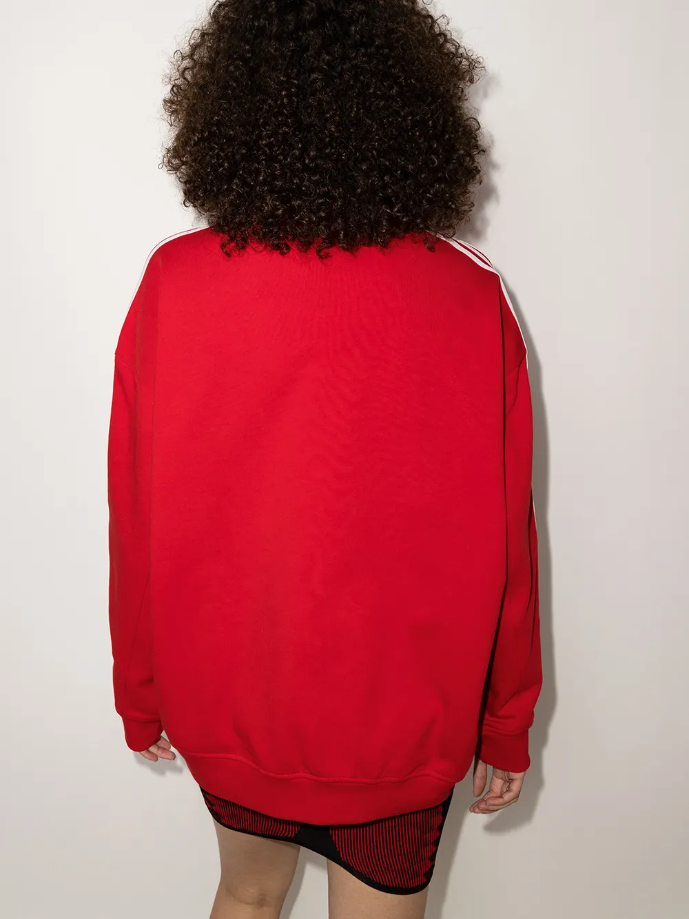 фото Adidas толстовка оверсайз 3-stripe