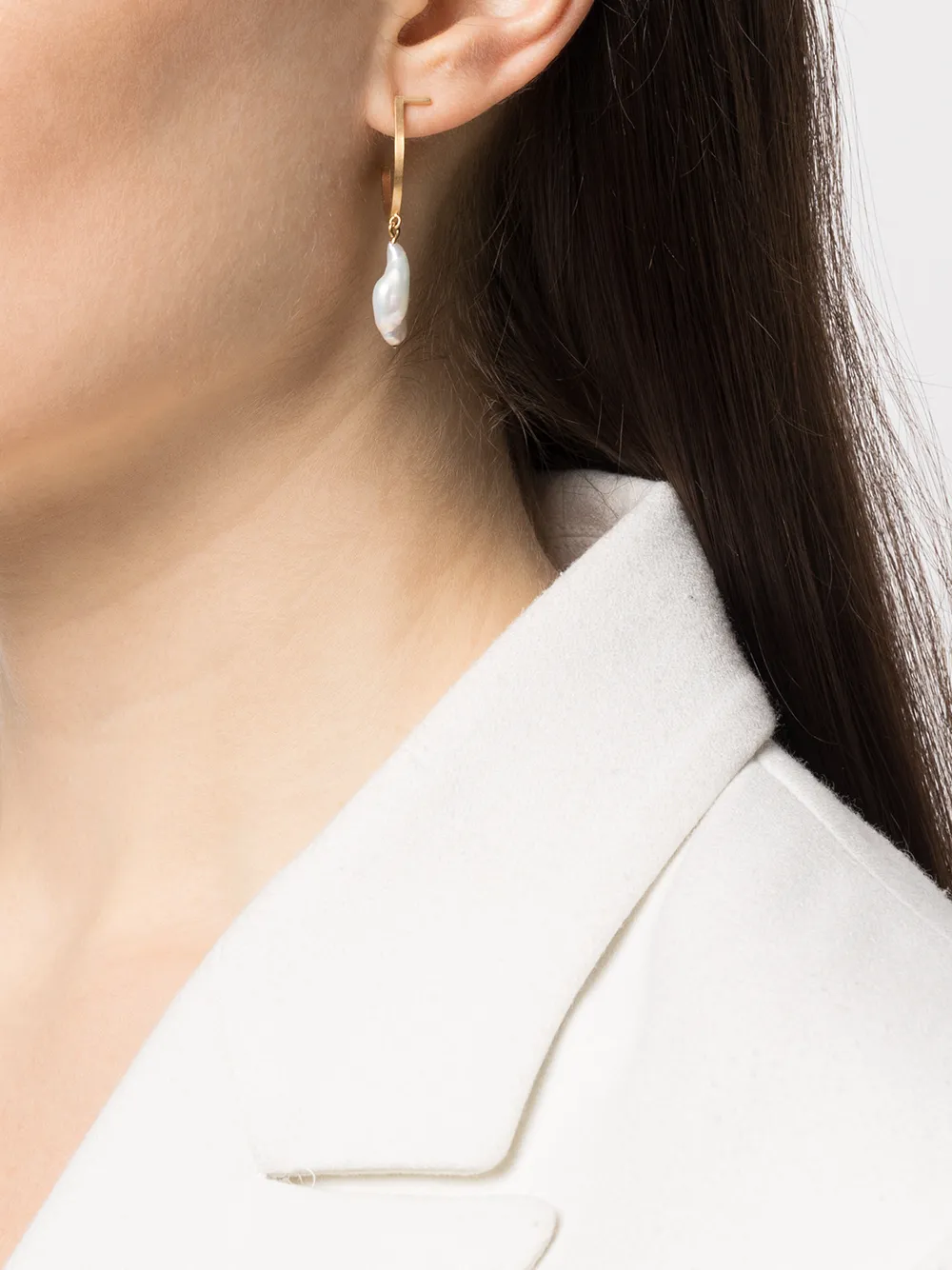 фото Hsu jewellery серьги-кольца drawing a circle