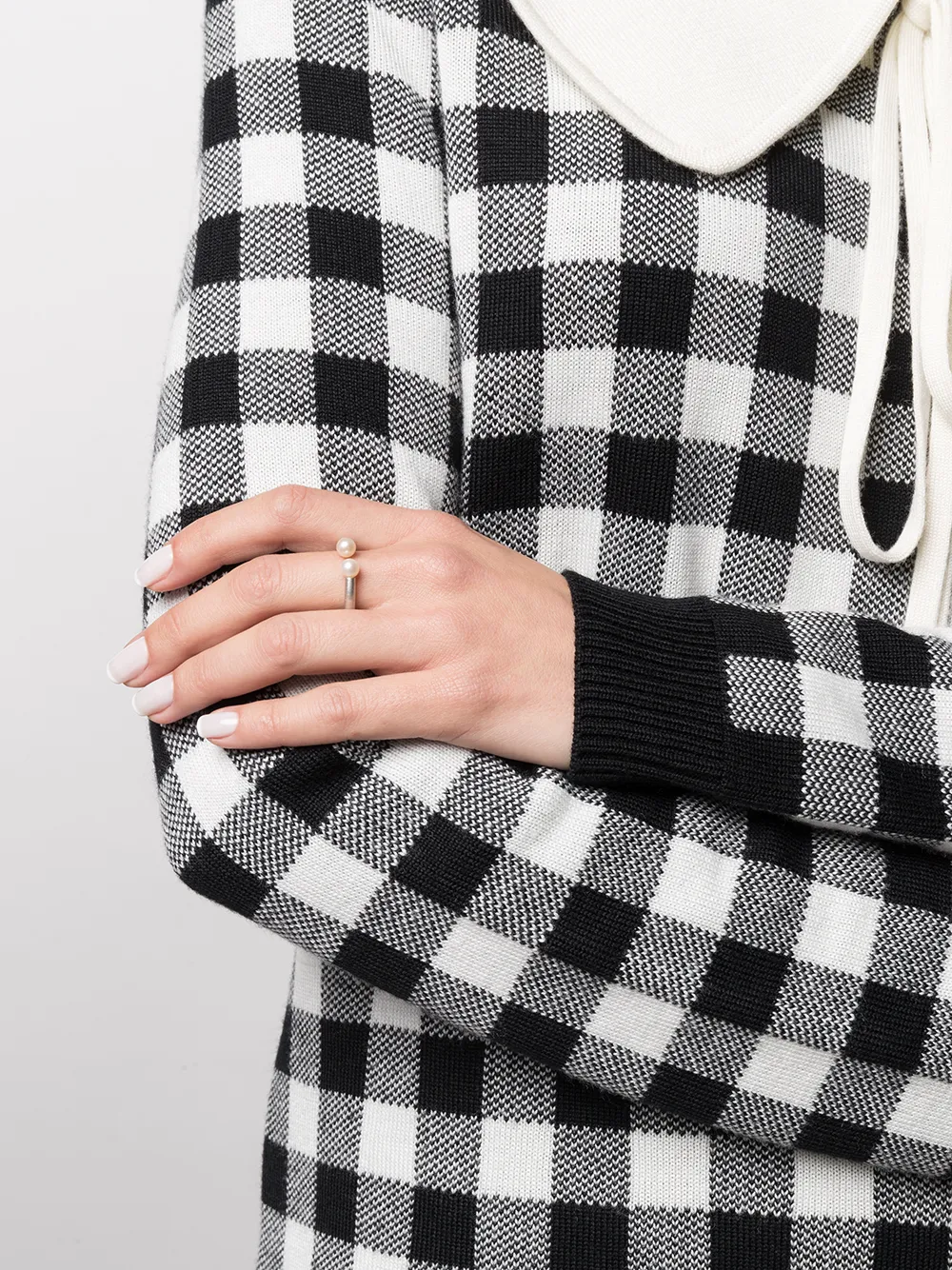 фото Hsu jewellery серебряное кольцо unfinishing line