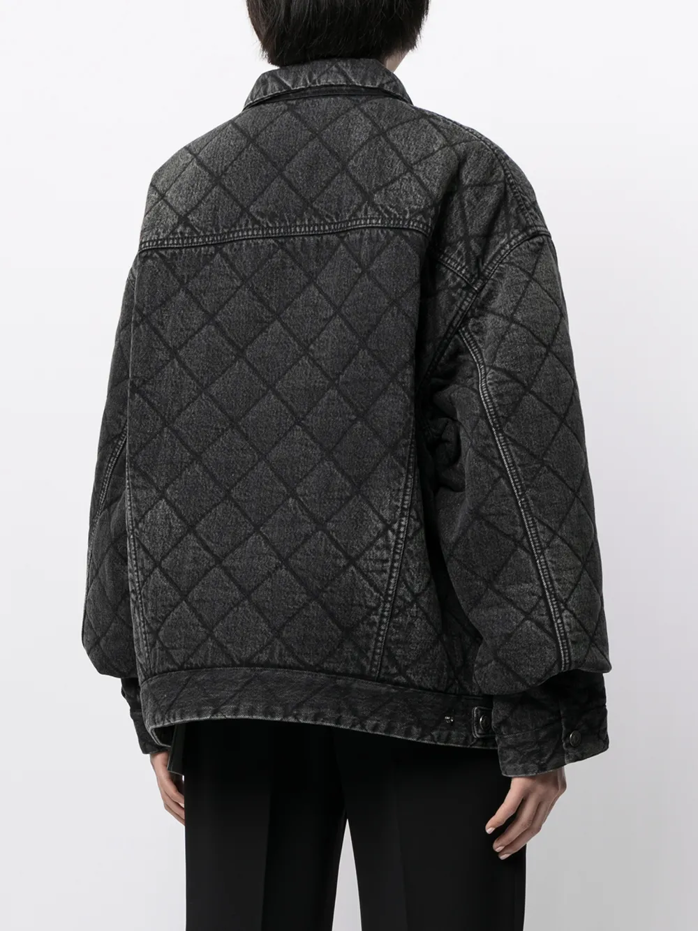 фото Balenciaga стеганая джинсовая куртка