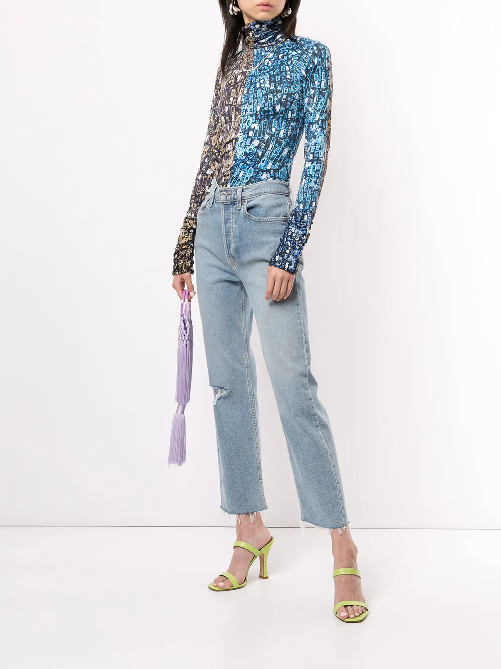 фото Lisa folawiyo топ с высоким воротником