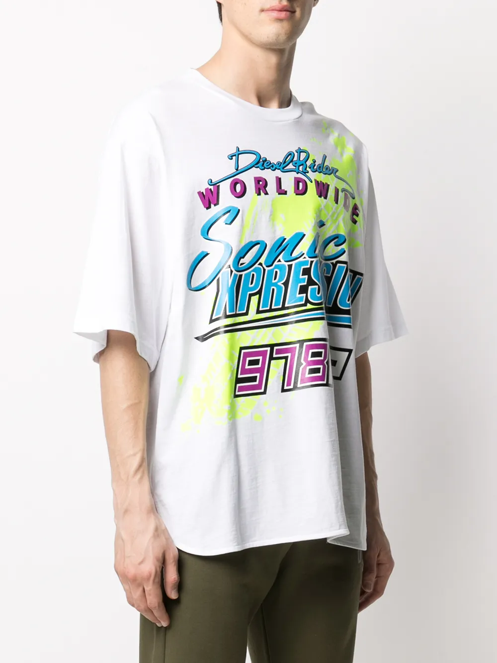 фото Diesel футболка с принтом racer