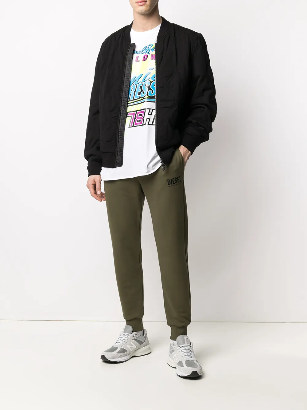 фото Diesel футболка с принтом racer