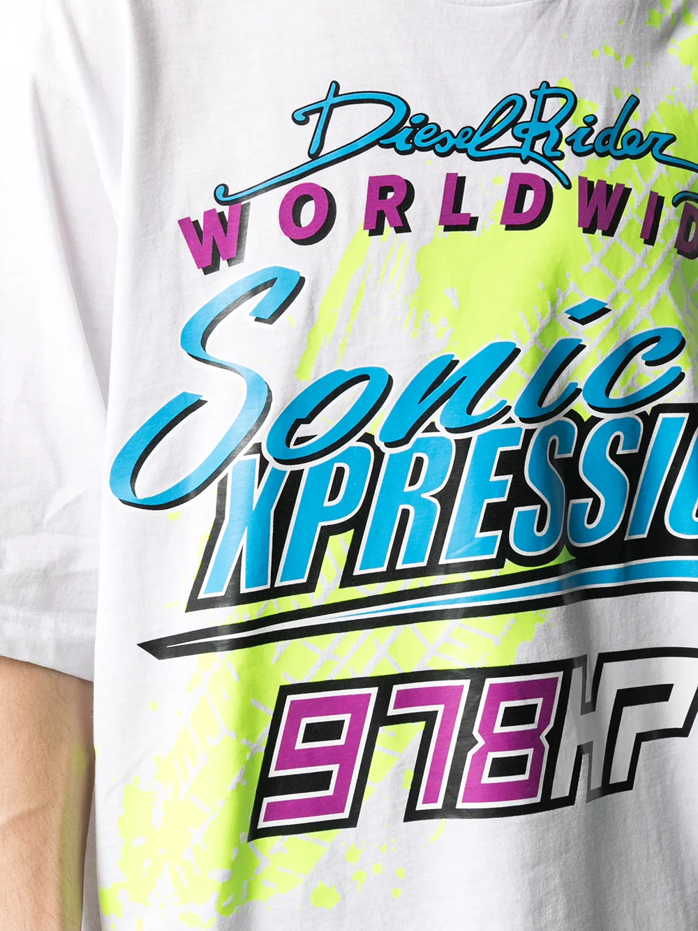 фото Diesel футболка с принтом racer