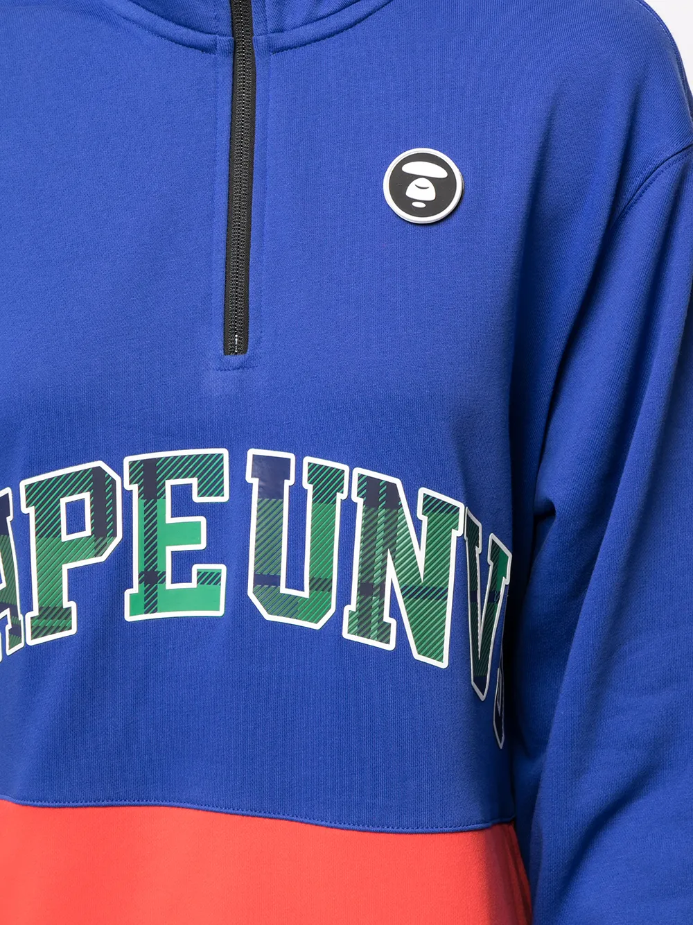 фото Aape by *a bathing ape® толстовка на молнии с надписью
