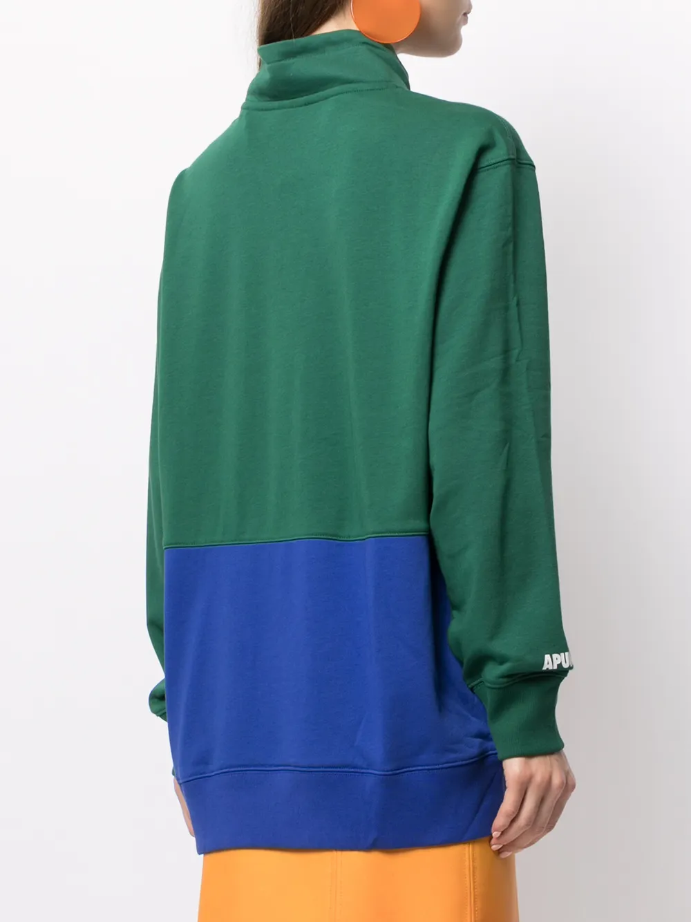 фото Aape by *a bathing ape® толстовка на молнии с надписью