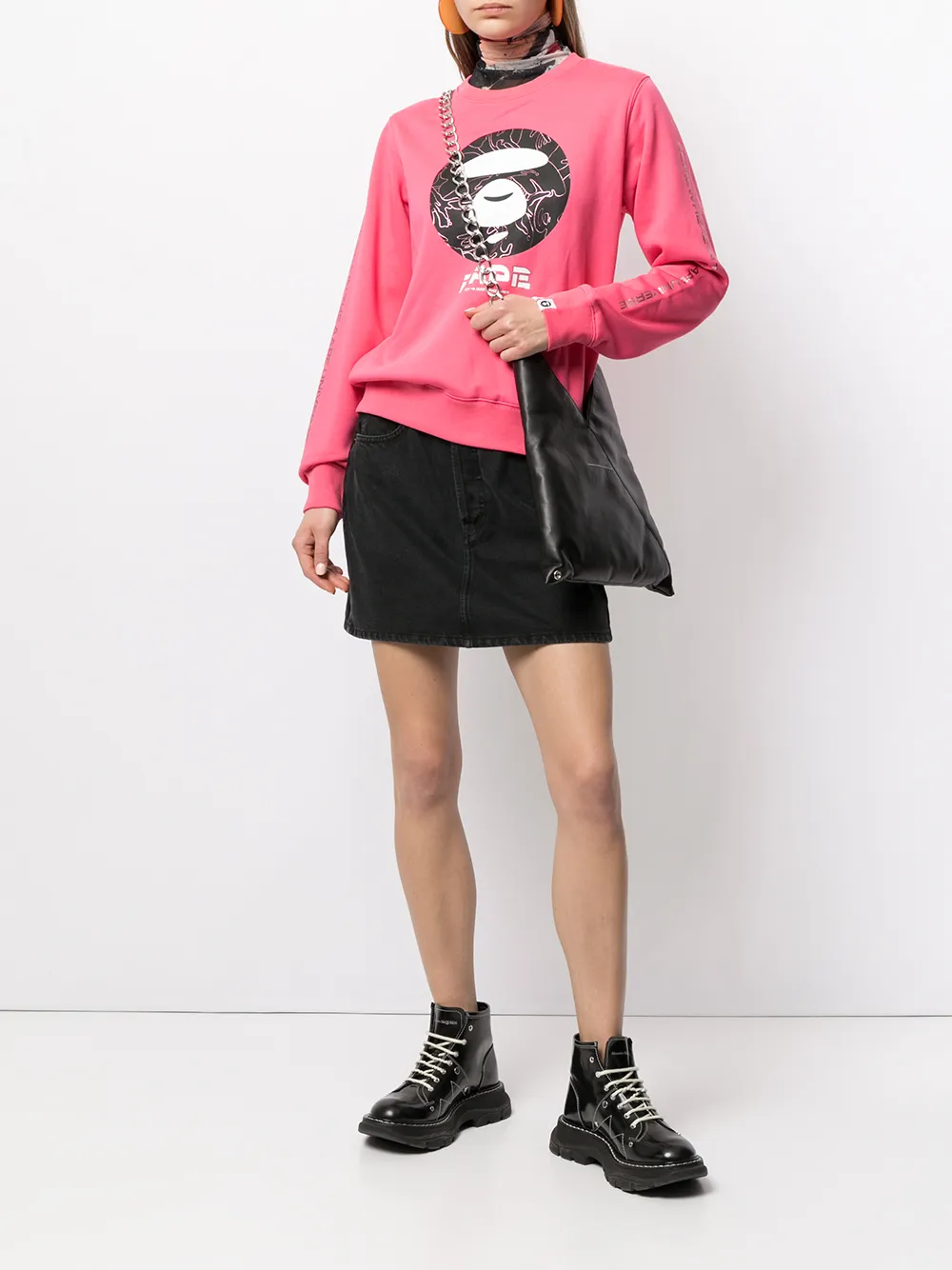 фото Aape by *a bathing ape® толстовка с графичным принтом