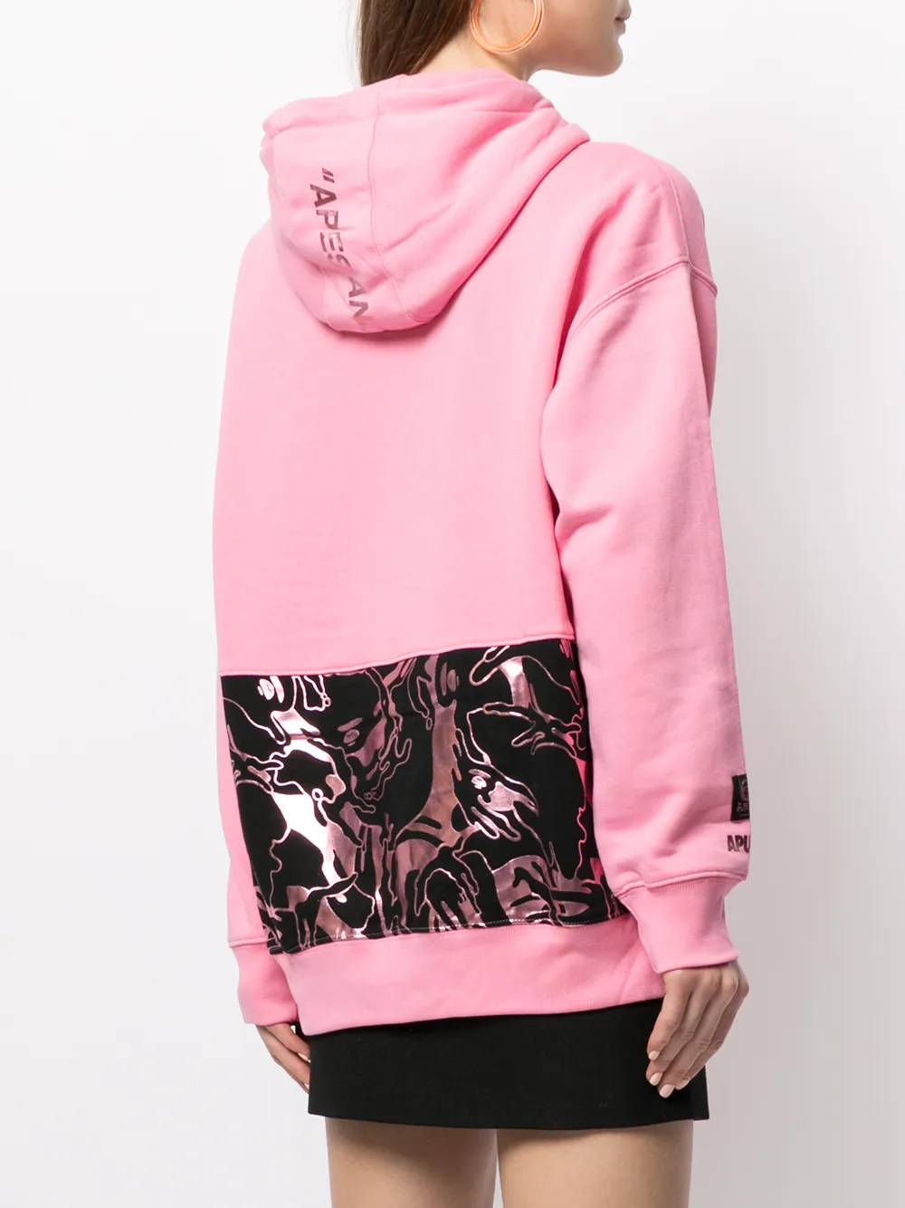 фото Aape by *a bathing ape® худи на молнии с графичным принтом
