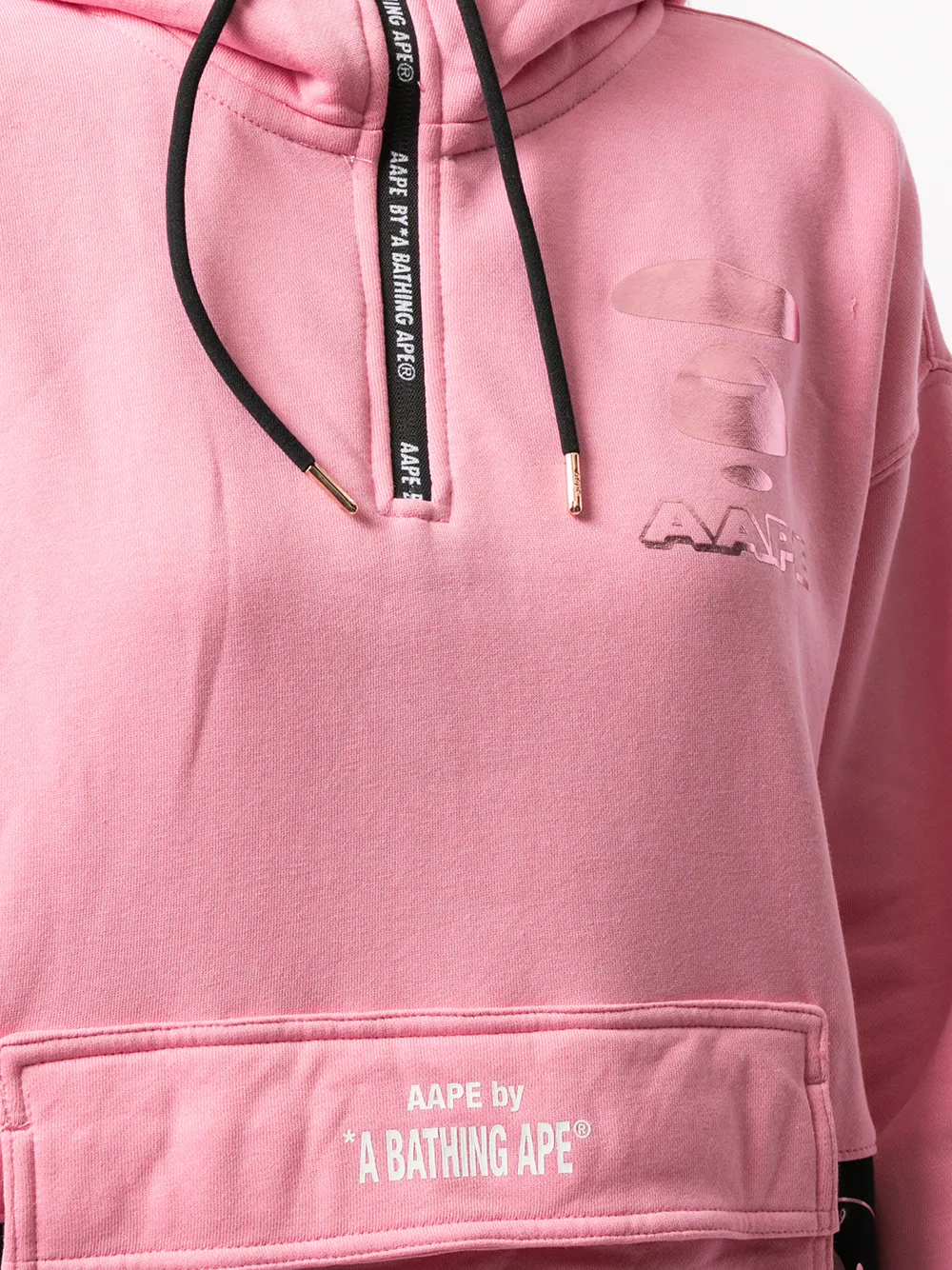 фото Aape by *a bathing ape® худи на молнии с графичным принтом