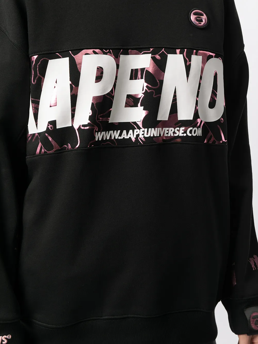 фото Aape by *a bathing ape® толстовка с круглым вырезом и логотипом