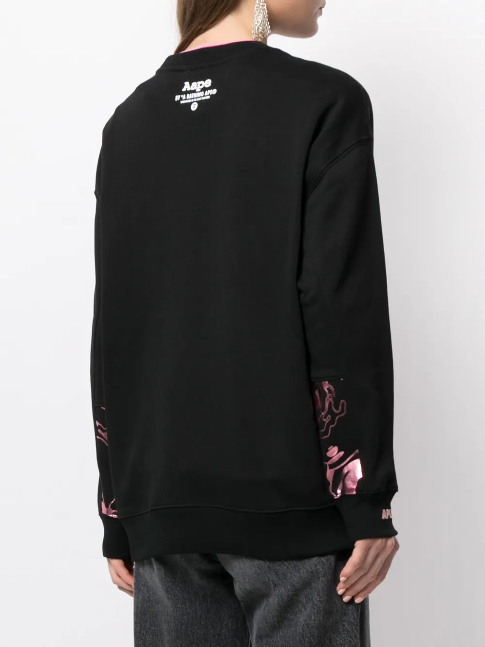 фото Aape by *a bathing ape® толстовка с круглым вырезом и логотипом