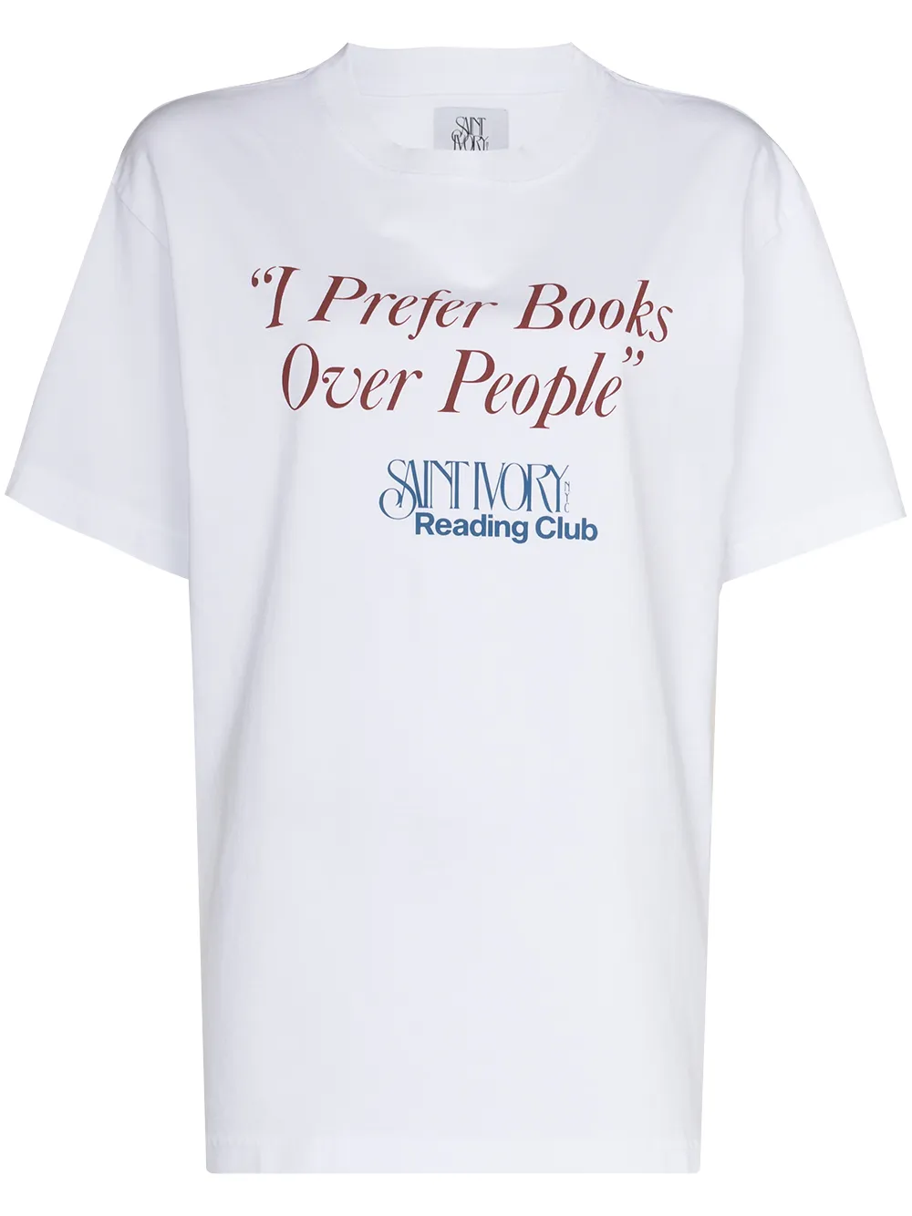 фото Saint ivory nyc футболка reading club с круглым вырезом