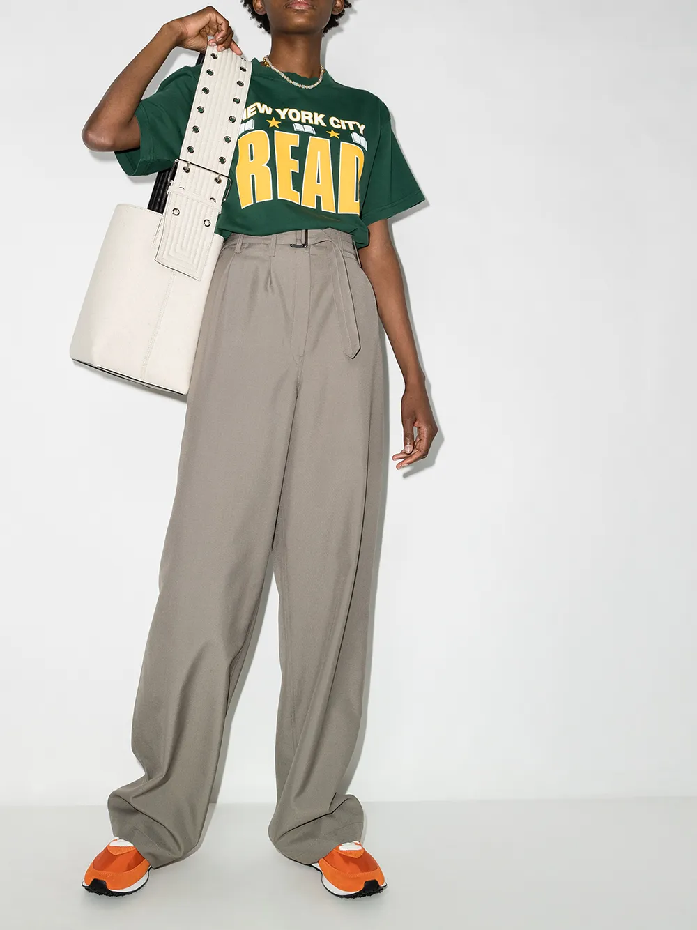 фото Saint ivory nyc футболка с короткими рукавами и принтом nyc