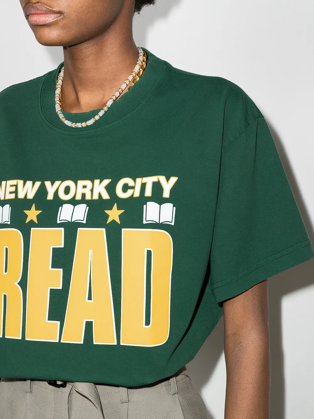 фото Saint ivory nyc футболка с короткими рукавами и принтом nyc