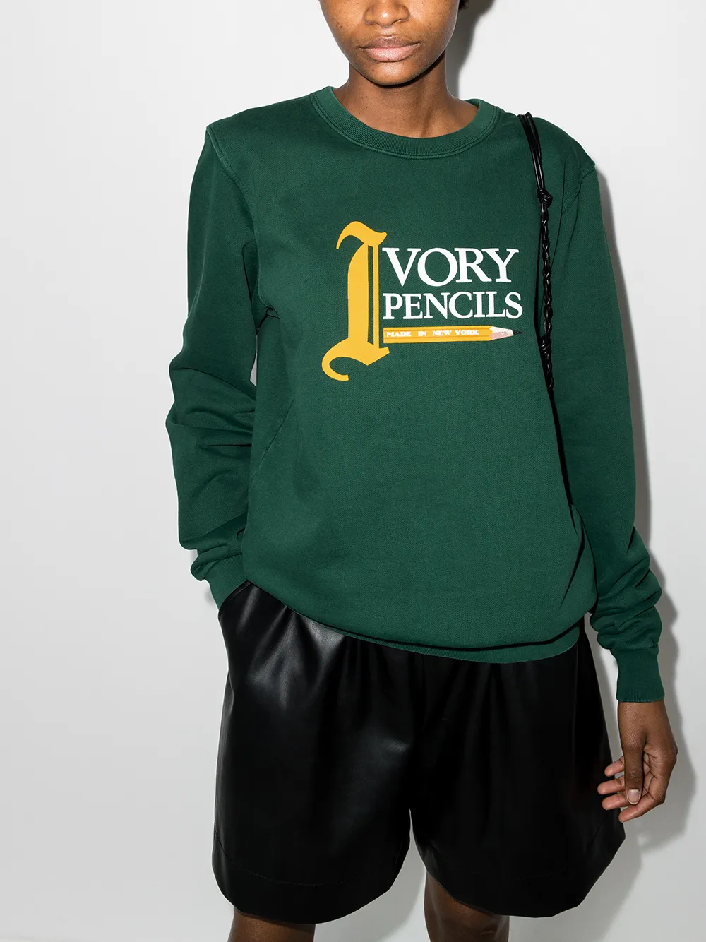 фото Saint ivory nyc толстовка ivory pencils с круглым вырезом
