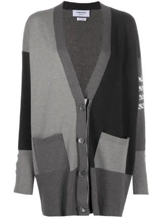 Thom Browne Funmix Bar Stripe Cardi Coat Farfetch