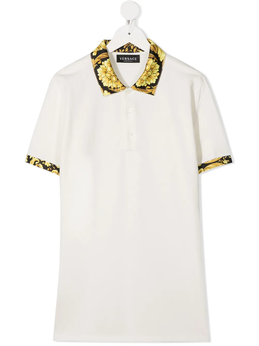 фото Young versace рубашка поло с узором barocco