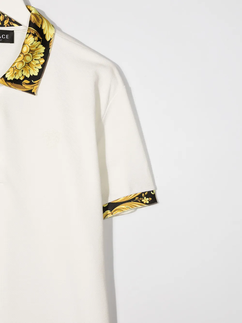 фото Young versace рубашка поло с узором barocco
