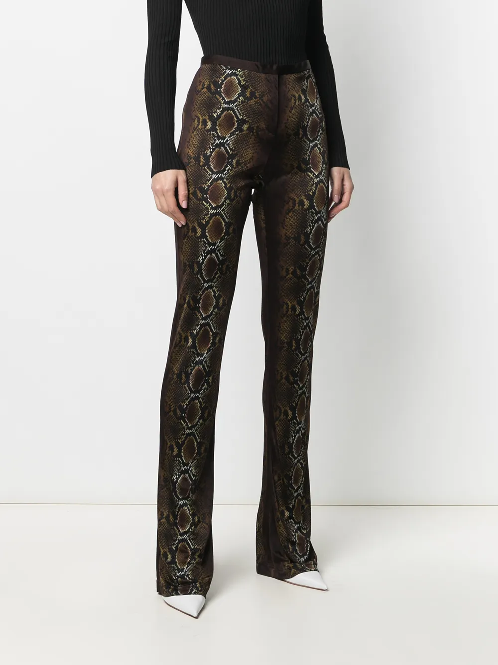 фото Versace брюки со змеиным принтом
