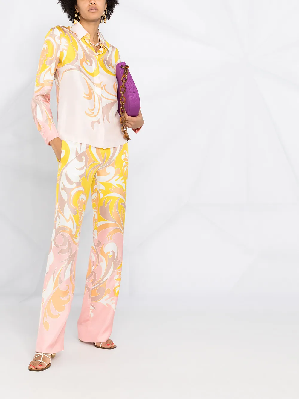 фото Emilio pucci рубашка с принтом