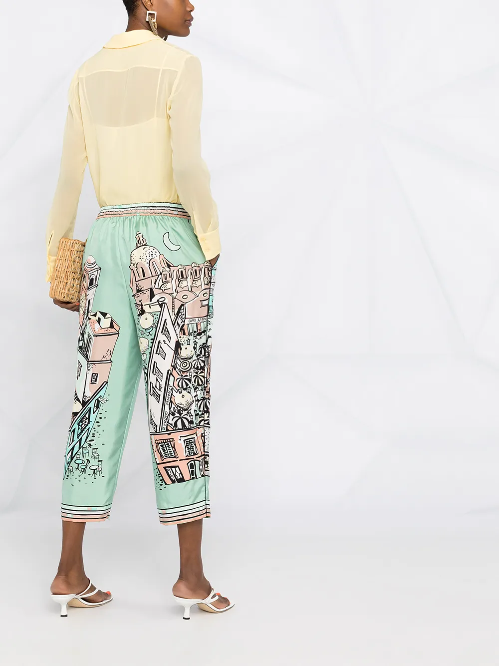 фото Emilio pucci прозрачная рубашка из ткани жоржет